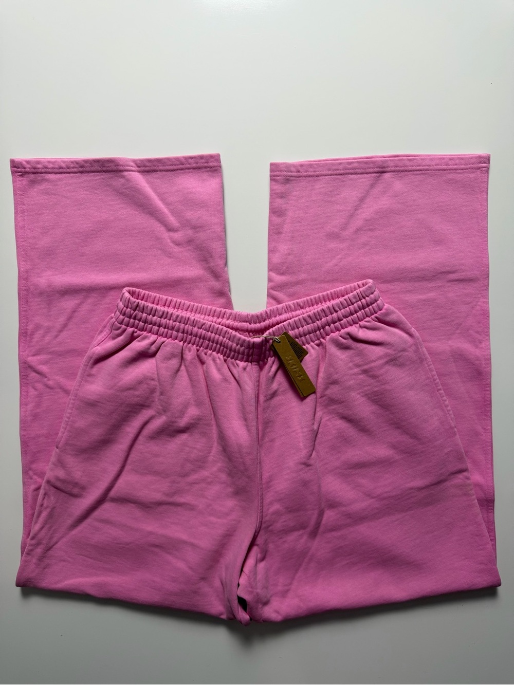NWT Skims Boyfriend Fleece Pant, Bubblegum Pink, Size M